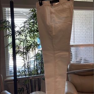 Liz Claiborne straight leg slacks, white